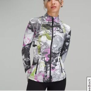 Lululemon throwback print black pink define jacket 37529